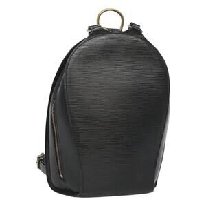 LOUIS VUITTON Epi Mabillon Backpack Black M52232